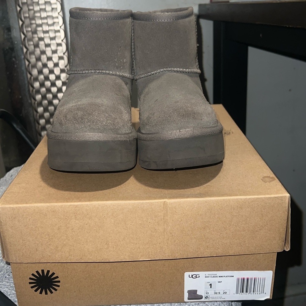 UGG Taupe Suede Ankle Boots